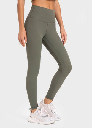 Highly Stretchy Wide Waistband Yoga Leggings - MimiStylez