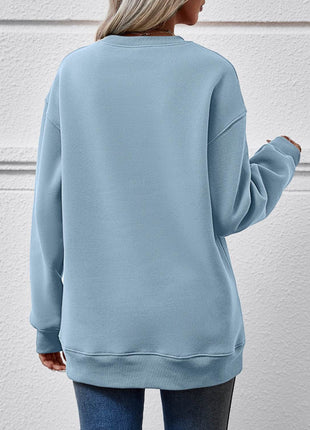 CHRISTMAS Graphic Round Neck Sweatshirt - MimiStylez