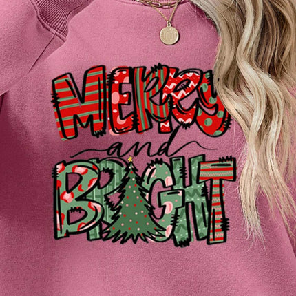 MERRY AND BRIGHT Long Sleeve Sweatshirt - MimiStylez