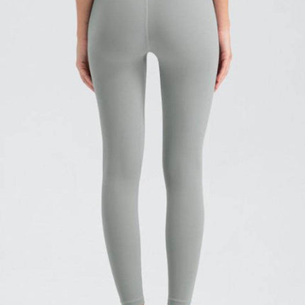 Wide Waistband Slim Fit Active Leggings - MimiStylez