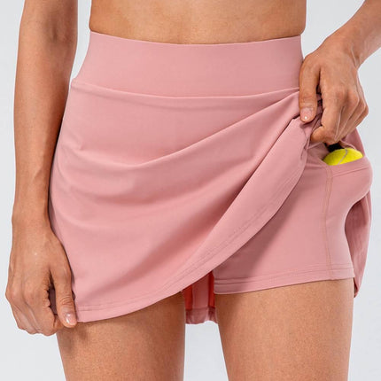 High Waist Pleated Active Skirt - MimiStylez