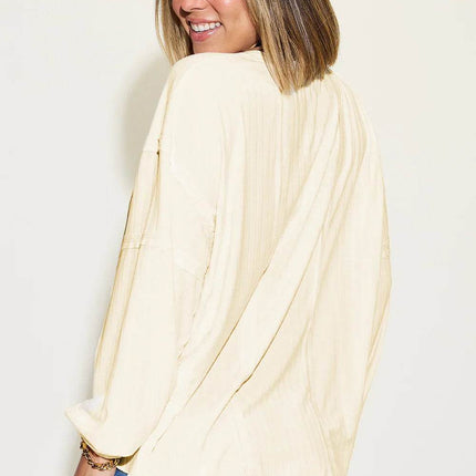 Basic Bae Full Size Ribbed Round Neck Long Sleeve T-Shirt - MimiStylez