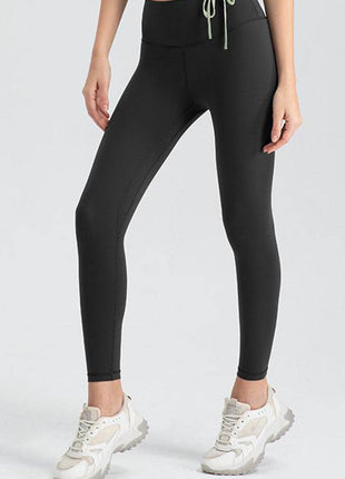 Wide Waistband Slim Fit Active Leggings - MimiStylez