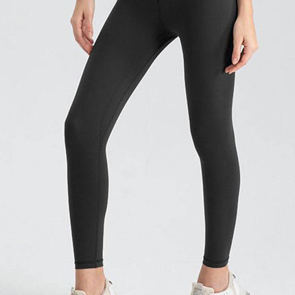 Wide Waistband Slim Fit Active Leggings - MimiStylez