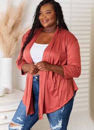 Culture Code Full Size Open Front Cardigan - MimiStylez