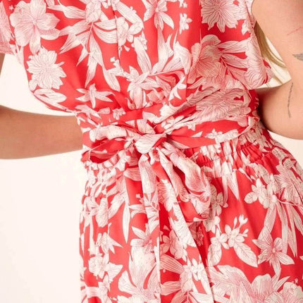 Mittoshop Tropical Print Top and Skirt Set - MimiStylez
