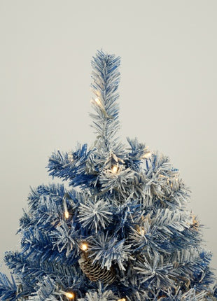 Pre-lit Christmas Tree Artificial Christmas 4-piece Set - 4FT Trees, 9FT Garland, 50" Wreath With Pine Cones