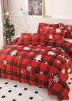 Christmas Plaid / 135X200Xcm And Pillowcase