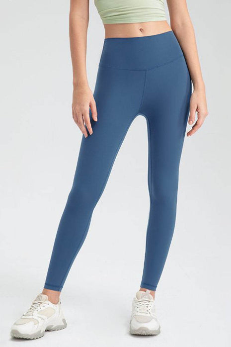Wide Waistband Slim Fit Active Leggings - MimiStylez
