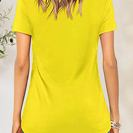 Crisscross Short Sleeve T-Shirt - MimiStylez