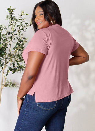 Basic Bae Full Size Round Neck Short Sleeve T-Shirt - MimiStylez