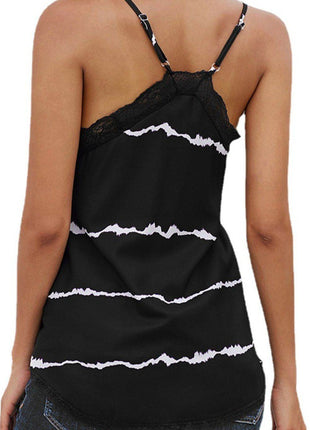 Lace Detail V-Neck Cami - MimiStylez