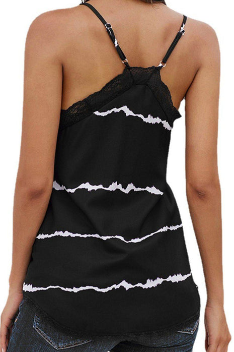 Lace Detail V-Neck Cami - MimiStylez