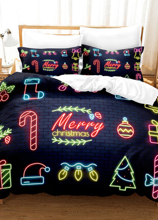 Christmas Digital Printed Duvet Bedding Set