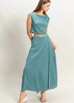 HYFVE Sleeveless Top and Maxi Skirt Set - MimiStylez