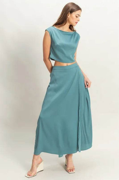 HYFVE Sleeveless Top and Maxi Skirt Set - MimiStylez