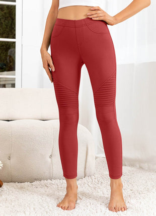 Ribbed Detail Leggings - MimiStylez