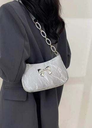 Bow PU Leather Shoulder Bag - MimiStylez