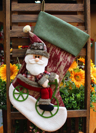 Christmas Stockings - Decorations Santa Claus Stocking Christmas Bag