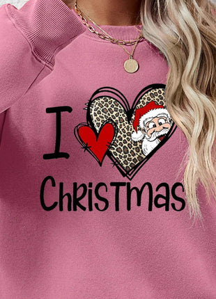 CHRISTMAS Graphic Round Neck Sweatshirt - MimiStylez
