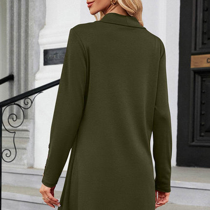 Open Front Long Sleeve Cardigan - MimiStylez