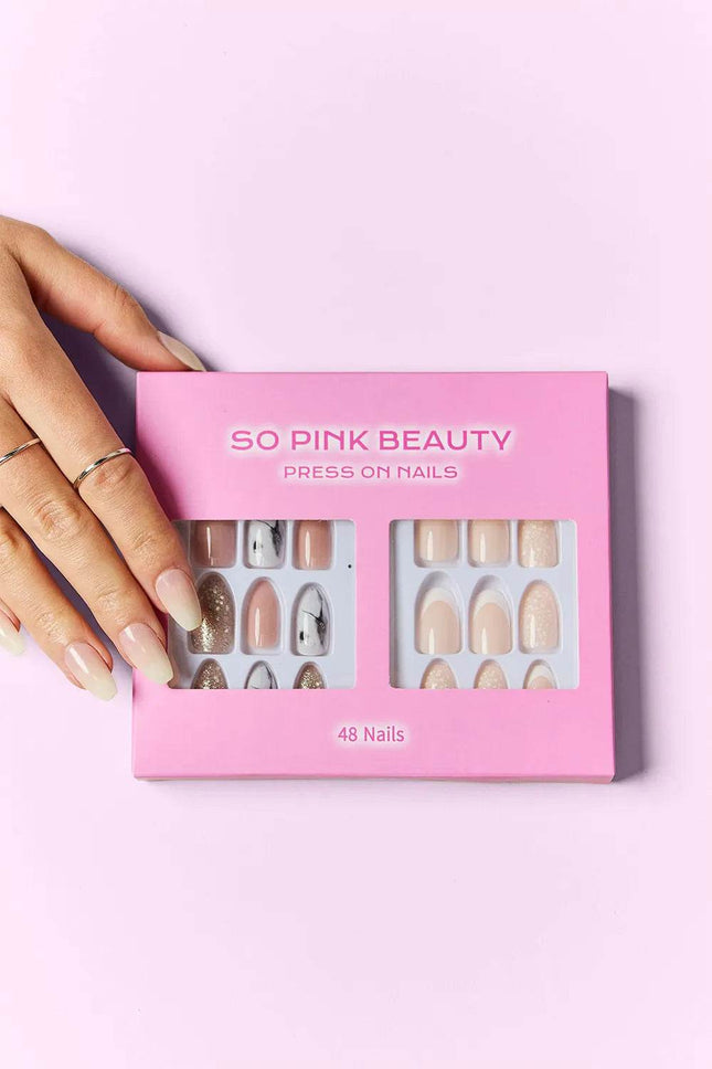 SO PINK BEAUTY Press On Nails 2 Packs - MimiStylez
