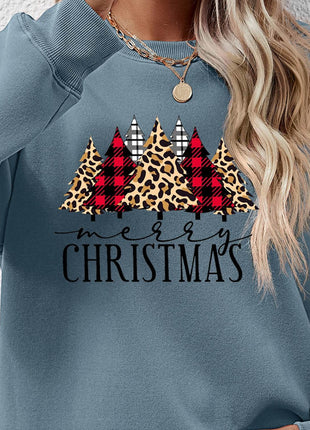 MERRY CHRISTMAS Round Neck Long Sleeve Sweatshirt - MimiStylez
