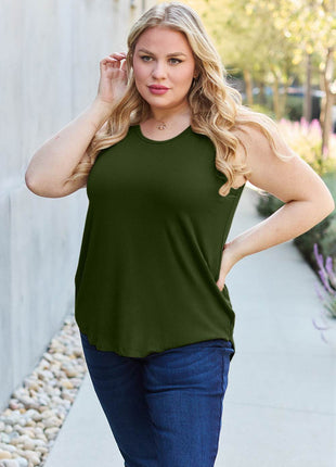 Basic Bae Full Size Round Neck Tank - MimiStylez