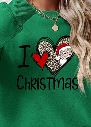 CHRISTMAS Graphic Round Neck Sweatshirt - MimiStylez