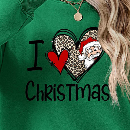 CHRISTMAS Graphic Round Neck Sweatshirt - MimiStylez