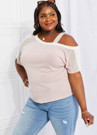 Andree by Unit Full Size Something Simple Cold Shoulder Tee - MimiStylez