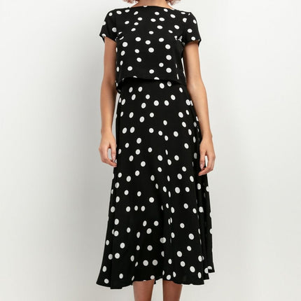 Flowy Patterned Viscose Maxi Skirt - MimiStylez