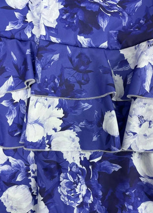 Full Size Floral Cami and Layered Skirt Set Plus Size - MimiStylez