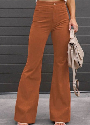 Full Size Hight Waist Bootcut Pants Plus Size - MimiStylez