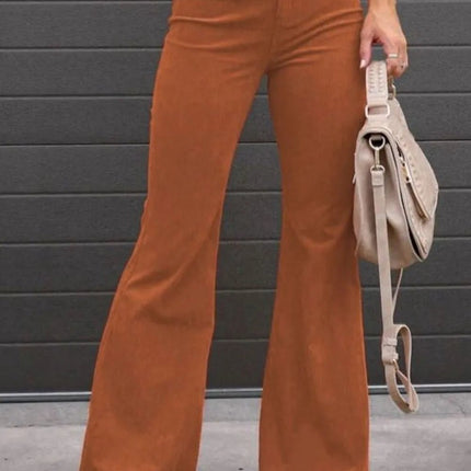 Full Size Hight Waist Bootcut Pants Plus Size - MimiStylez