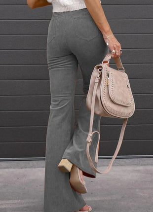 Full Size Hight Waist Bootcut Pants Plus Size - MimiStylez