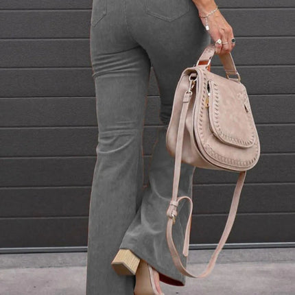 Full Size Hight Waist Bootcut Pants Plus Size - MimiStylez