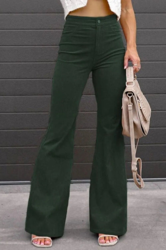 Full Size Hight Waist Bootcut Pants Plus Size - MimiStylez