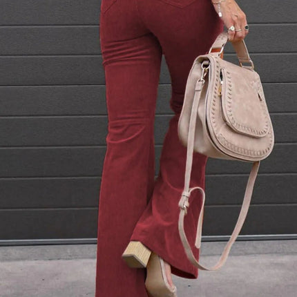 Full Size Hight Waist Bootcut Pants Plus Size - MimiStylez