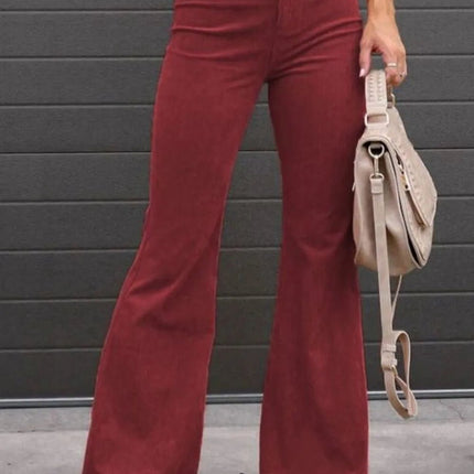 Full Size Hight Waist Bootcut Pants Plus Size - MimiStylez
