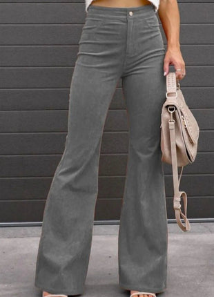 Full Size Hight Waist Bootcut Pants Plus Size - MimiStylez