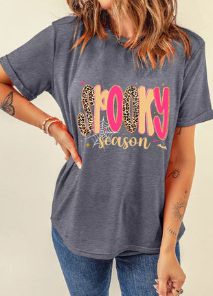 Full Size Spooky Season Halloween Graphic T-Shirt Plus Size - MimiStylez