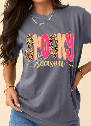 Full Size Spooky Season Halloween Graphic T-Shirt Plus Size - MimiStylez