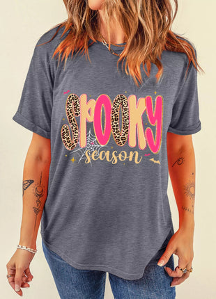 Full Size Spooky Season Halloween Graphic T-Shirt Plus Size - MimiStylez