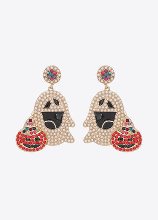 Ghost Rhinestone Alloy Earrings - MimiStylez