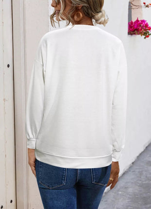 Graphic Round Neck Dropped Shoulder T-Shirt - MimiStylez