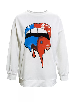 Graphic Round Neck Dropped Shoulder T-Shirt - MimiStylez