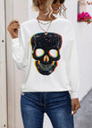 White/Skull Print