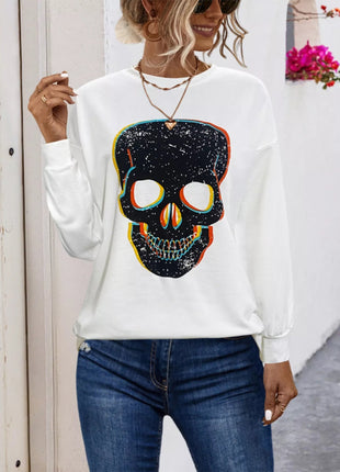 Graphic Round Neck Dropped Shoulder T-Shirt - MimiStylez