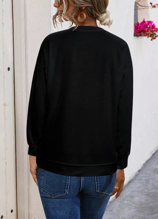 Graphic Round Neck Dropped Shoulder T-Shirt - MimiStylez